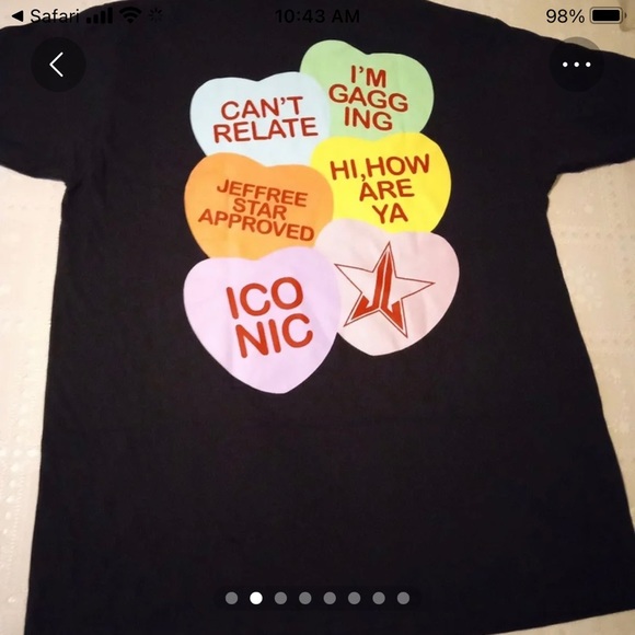 Jeffree Star, Valentines T, size small, Unisex, New in package - Picture 2 of 3